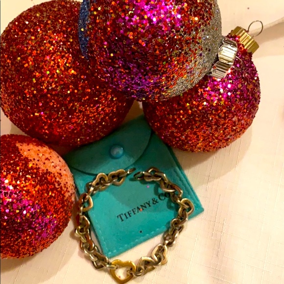 AUTHENTIC Y2K TIFFANY & CO HEART LINK BRACELET GOLD & SILVER RETIRED ⭐️⭐️⭐️⭐️⭐️ - Picture 11 of 14